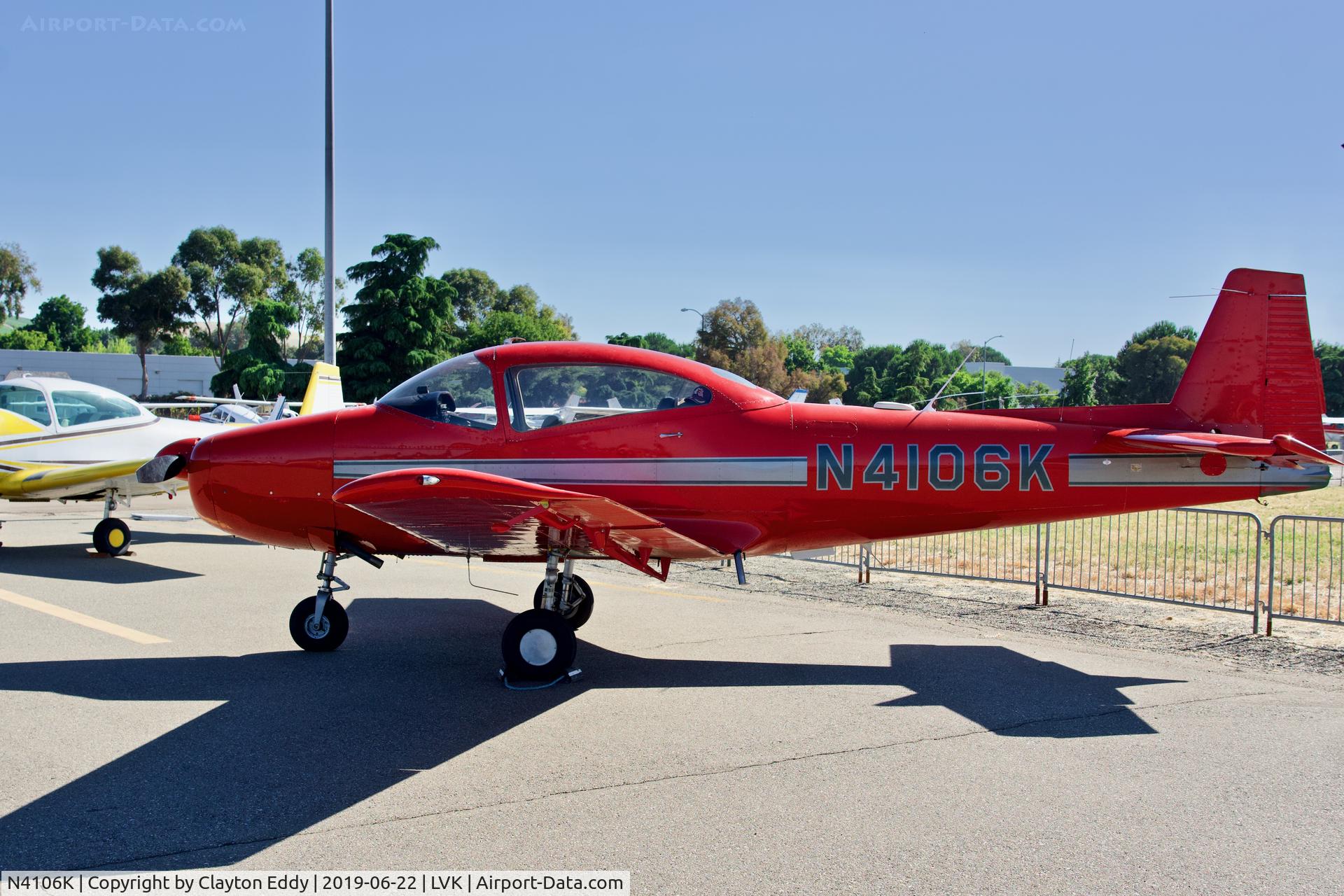 N4106K, 1947 North American Navion (NA-145) C/N NAV-4-1106, Livermore Airport California 2019.