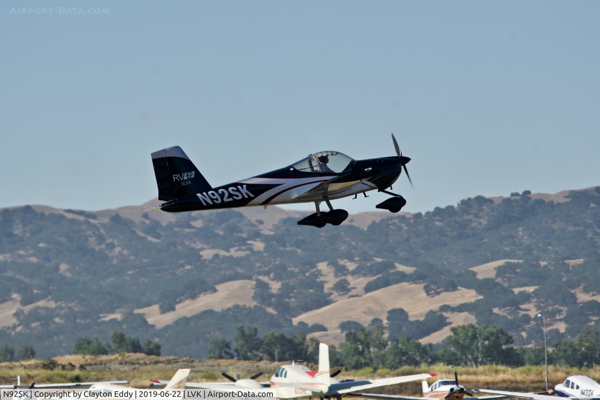 N92SK, 2015 Vans RV-12 C/N 12064, Livermore Airport California 2019.