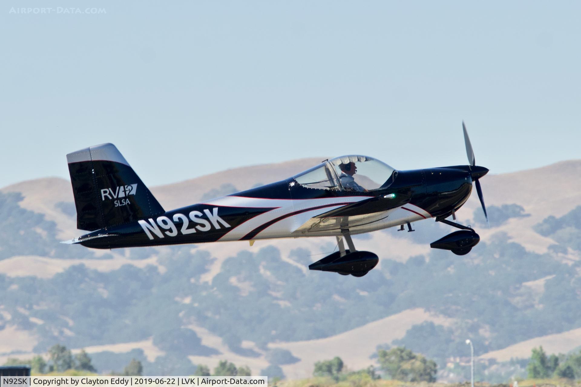 N92SK, 2015 Vans RV-12 C/N 12064, Livermore Airport California 2019.