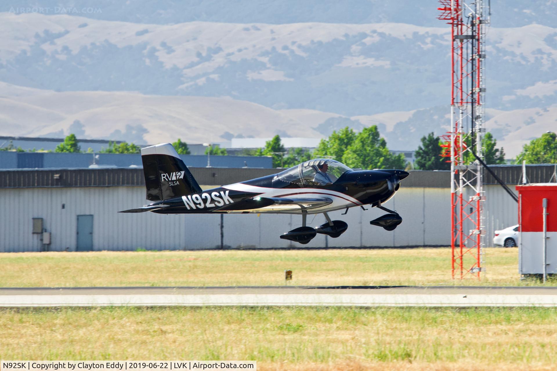 N92SK, 2015 Vans RV-12 C/N 12064, Livermore Airport California 2019.
