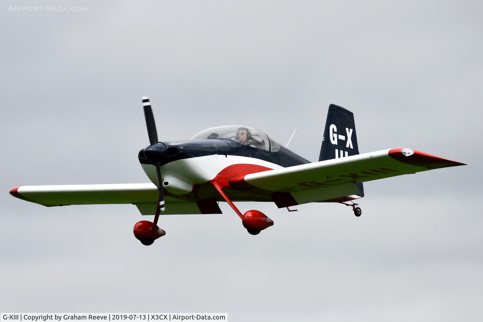 G-XIII, 2005 Vans RV-7 C/N PFA 323-14165, Landing at Northrepps.