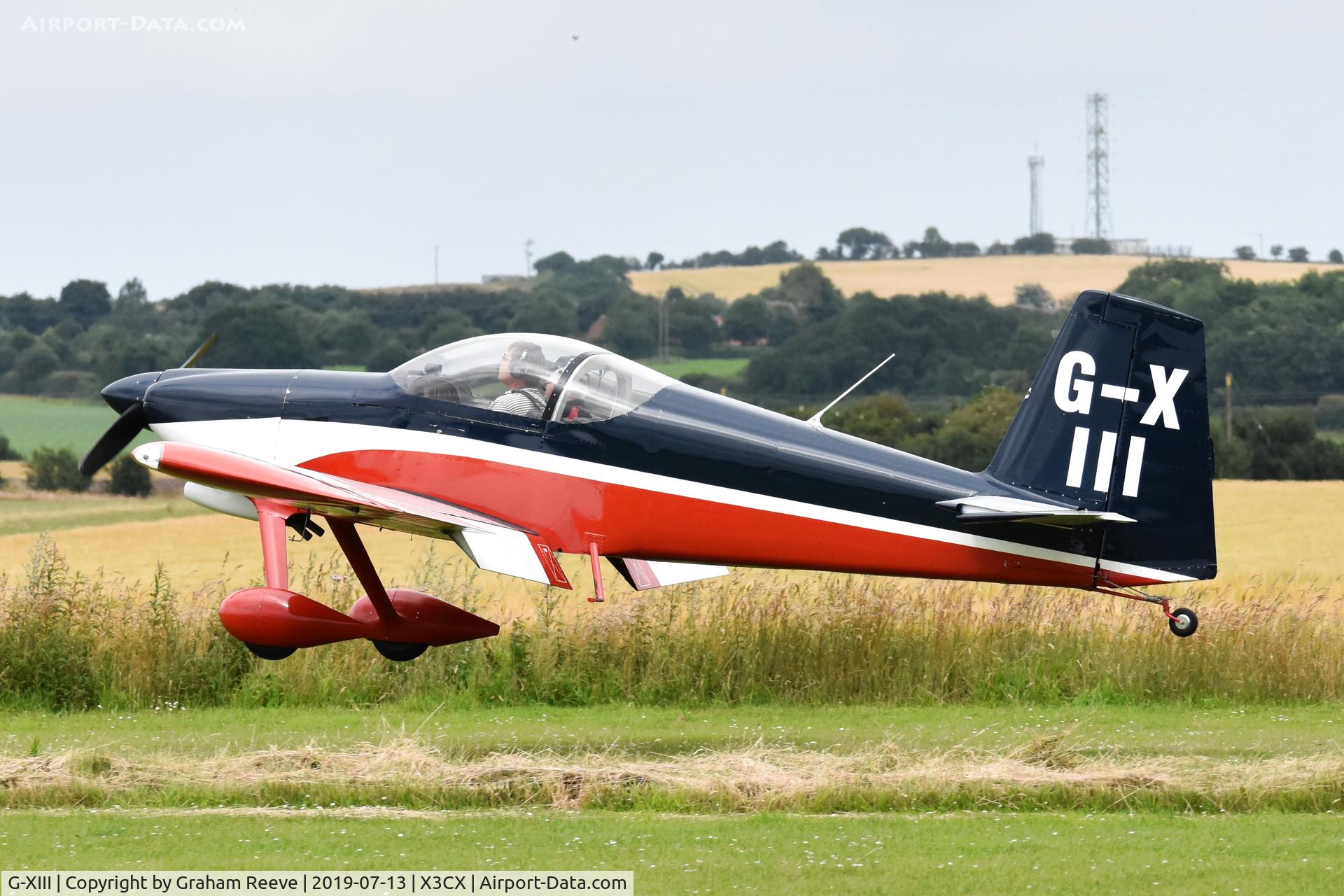 G-XIII, 2005 Vans RV-7 C/N PFA 323-14165, Landing at Northrepps.