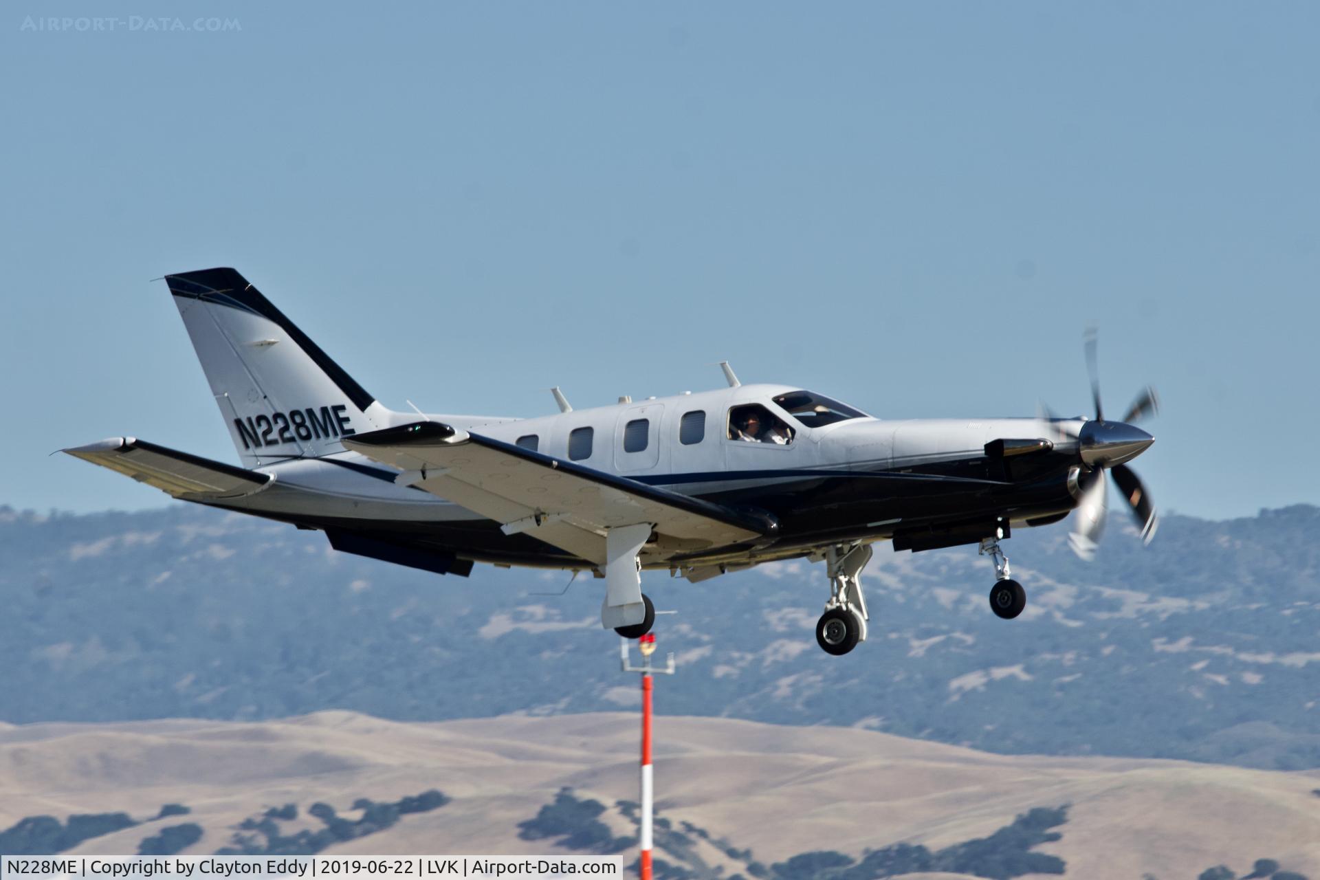 N228ME, 1992 Socata TBM-700 C/N 49, Livermore Airport California 2019.