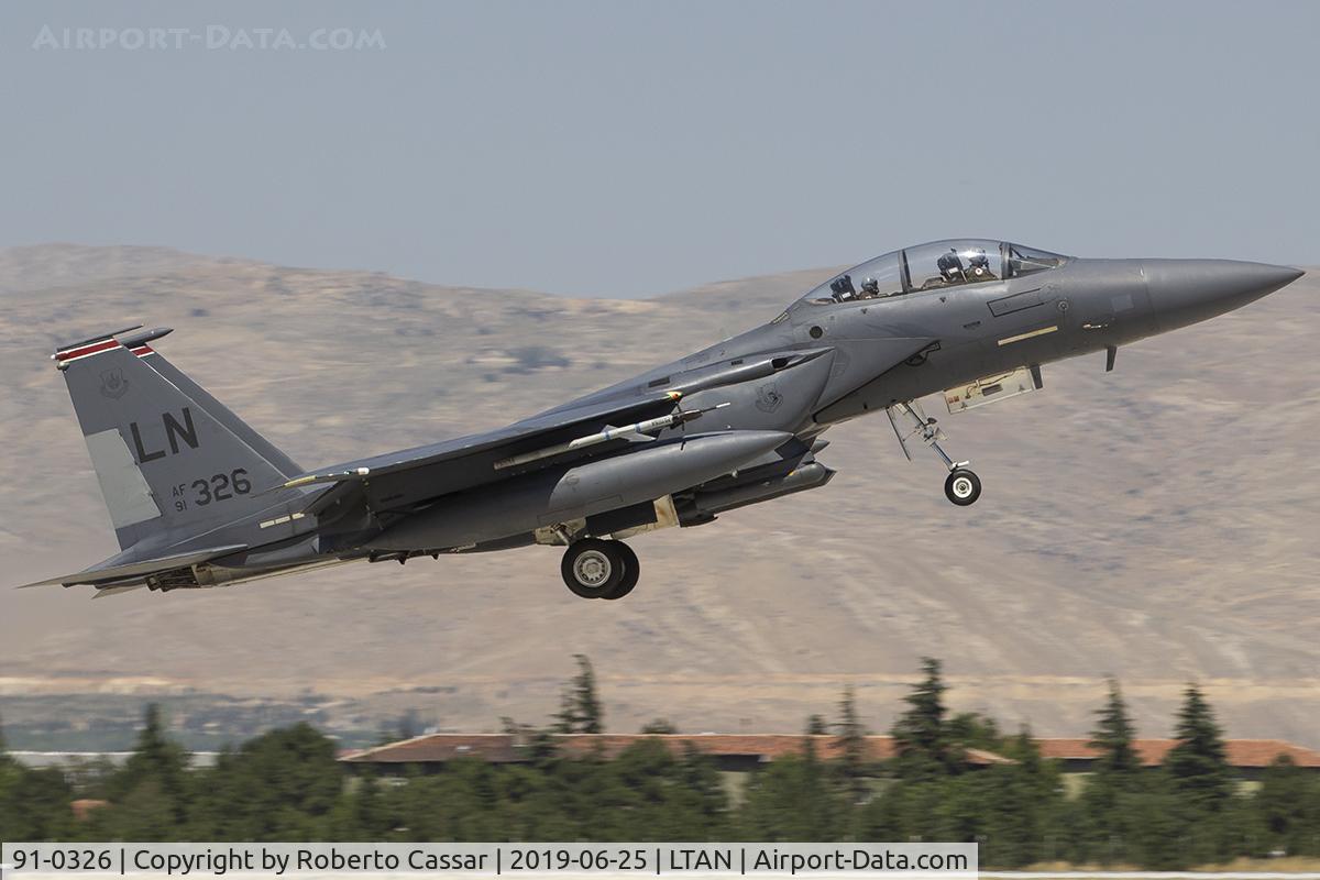 91-0326, 1991 McDonnell Douglas F-15E Strike Eagle C/N 1233/E191, Anatolian Eagle 2019