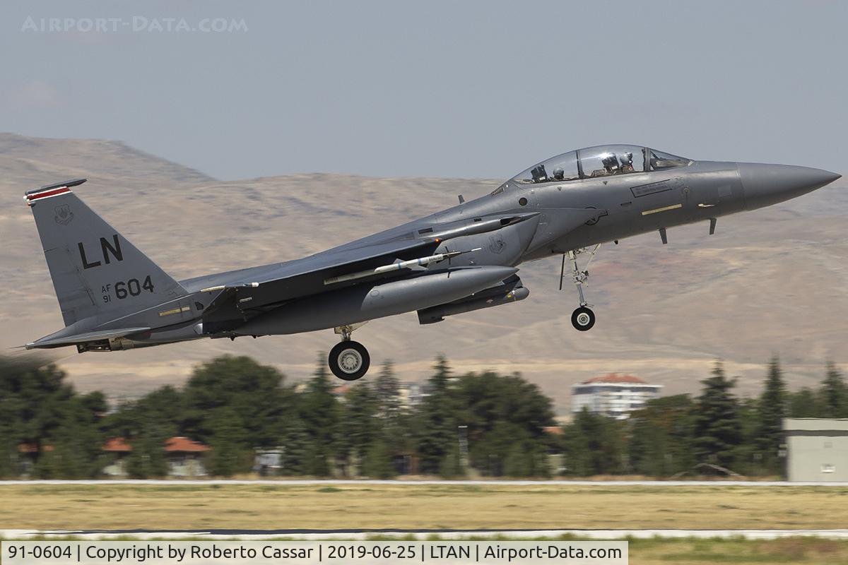 91-0604, 1991 McDonnell Douglas F-15E Strike Eagle C/N 1247/E205, Anatolian Eagle 2019