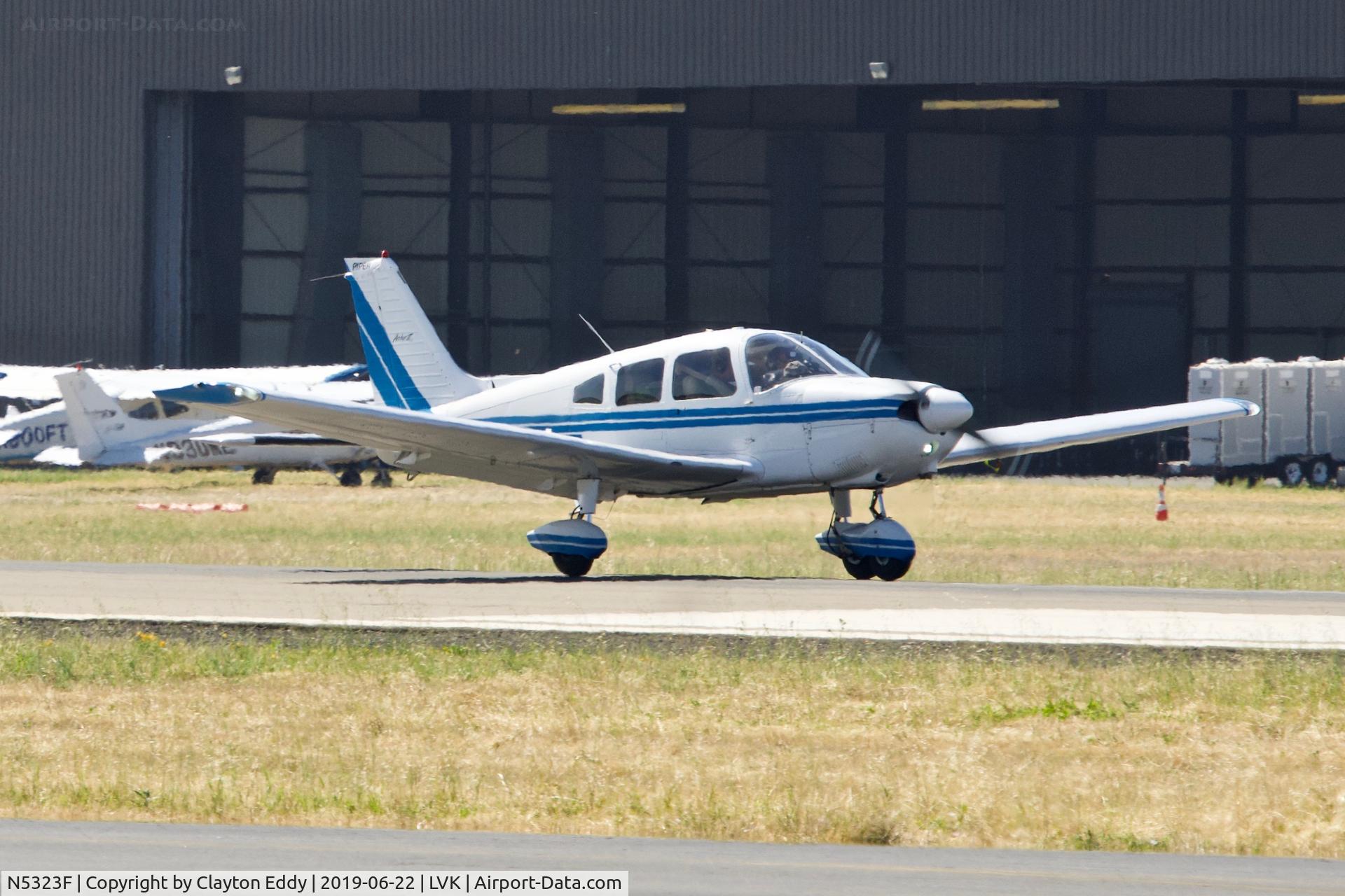 N5323F, 1976 Piper PA-28-181 C/N 28-7790087, Livermore Airport California 2019.