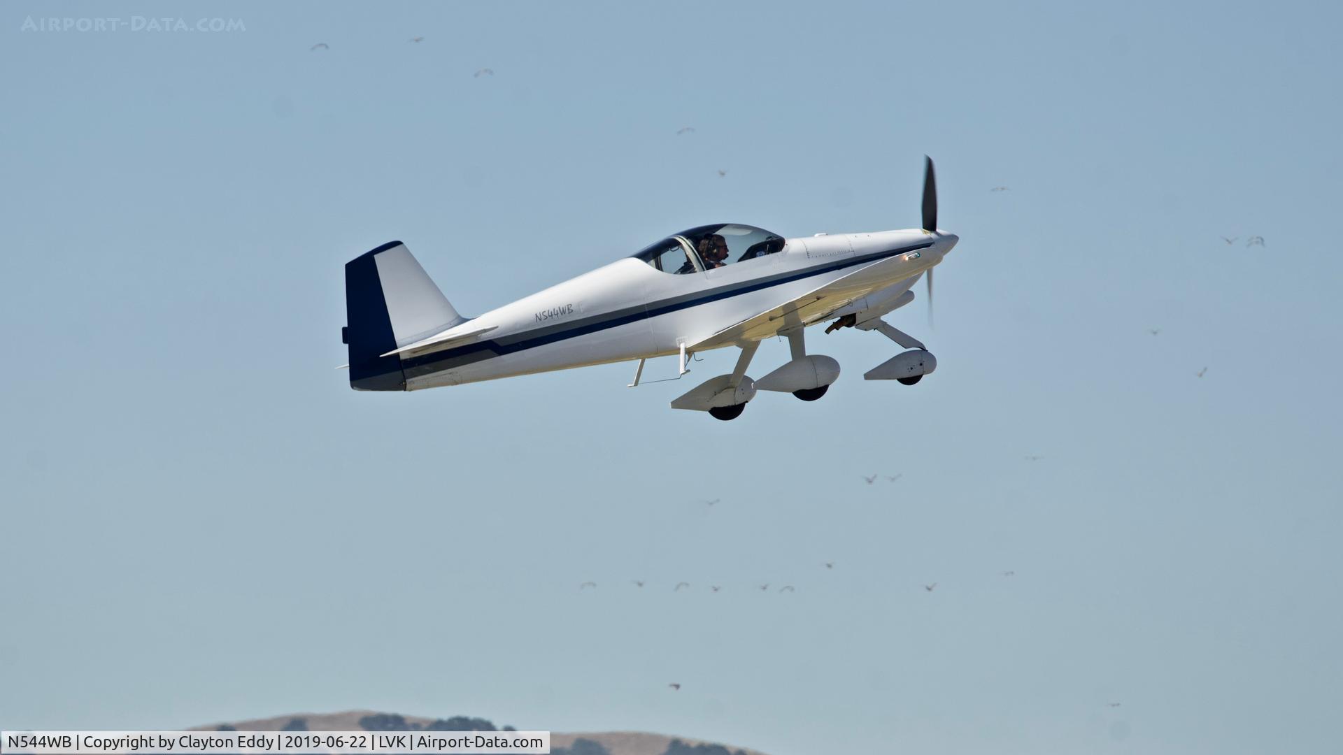 N544WB, 1997 Vans RV-6A C/N 21544, Livermore Airport California 2019.