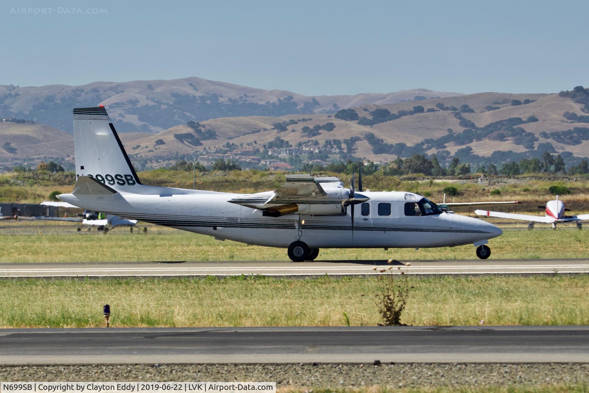 N699SB, 1976 Aero Commander 690 C/N 11280, Livermore Airport California 2019.