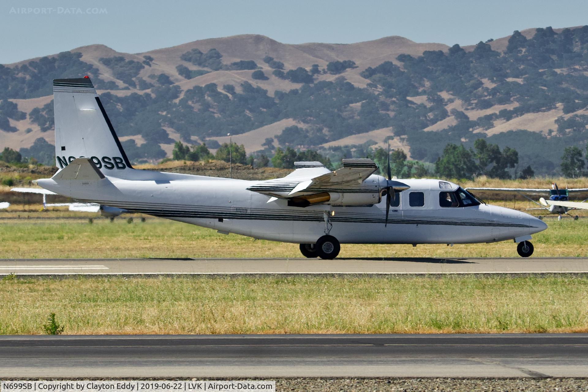 N699SB, 1976 Aero Commander 690 C/N 11280, Livermore Airport California 2019.