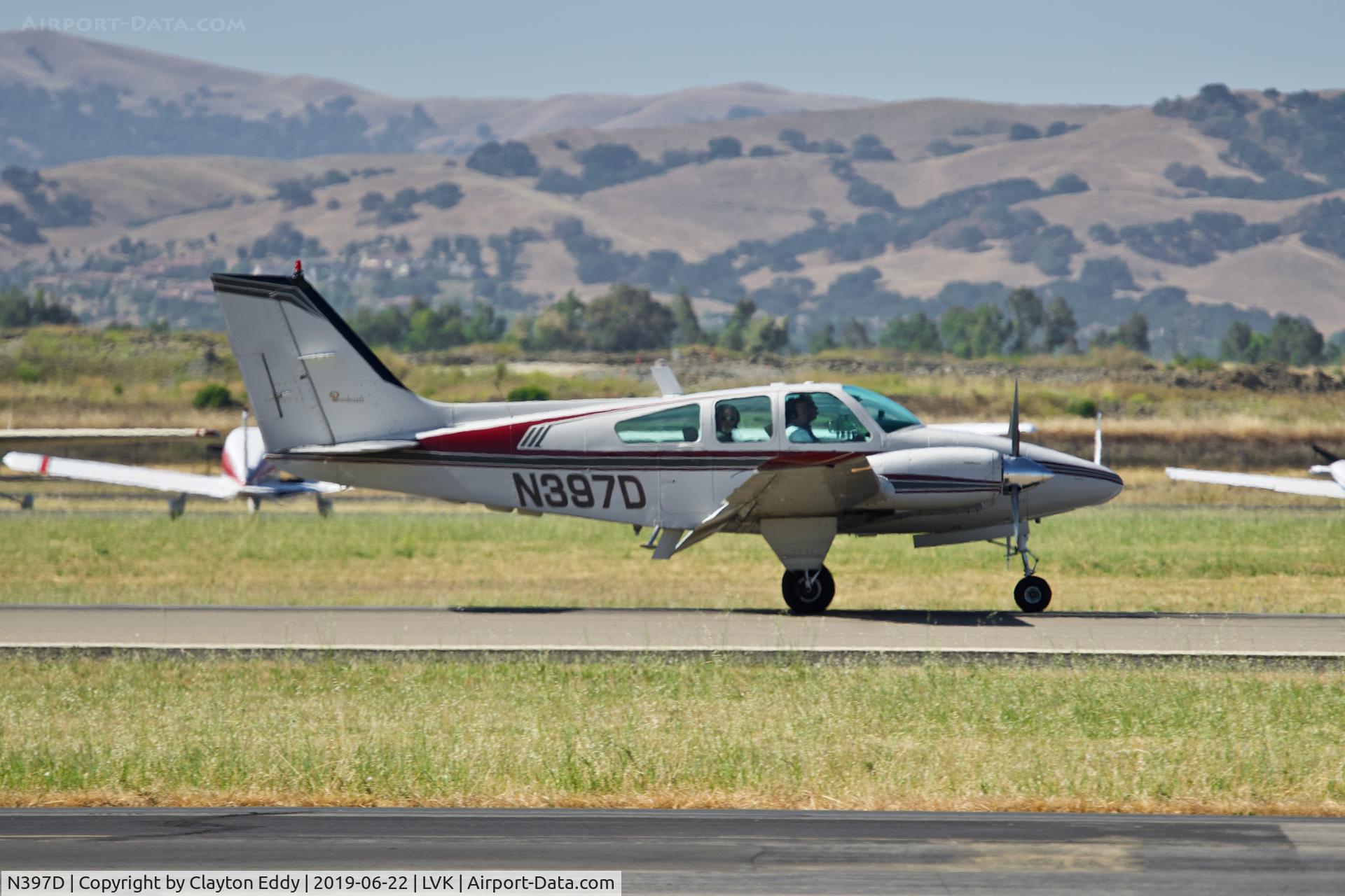 N397D, 1968 Beech 95-B55 (T42A) Baron C/N TC-1109, Livermore Airport California 2019.