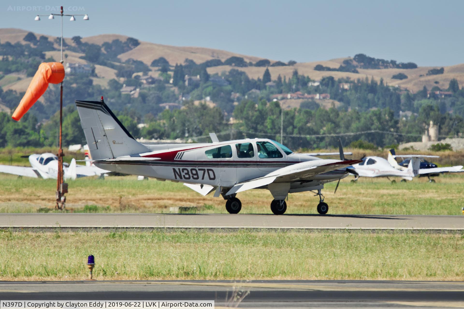 N397D, 1968 Beech 95-B55 (T42A) Baron C/N TC-1109, Livermore Airport California 2019.