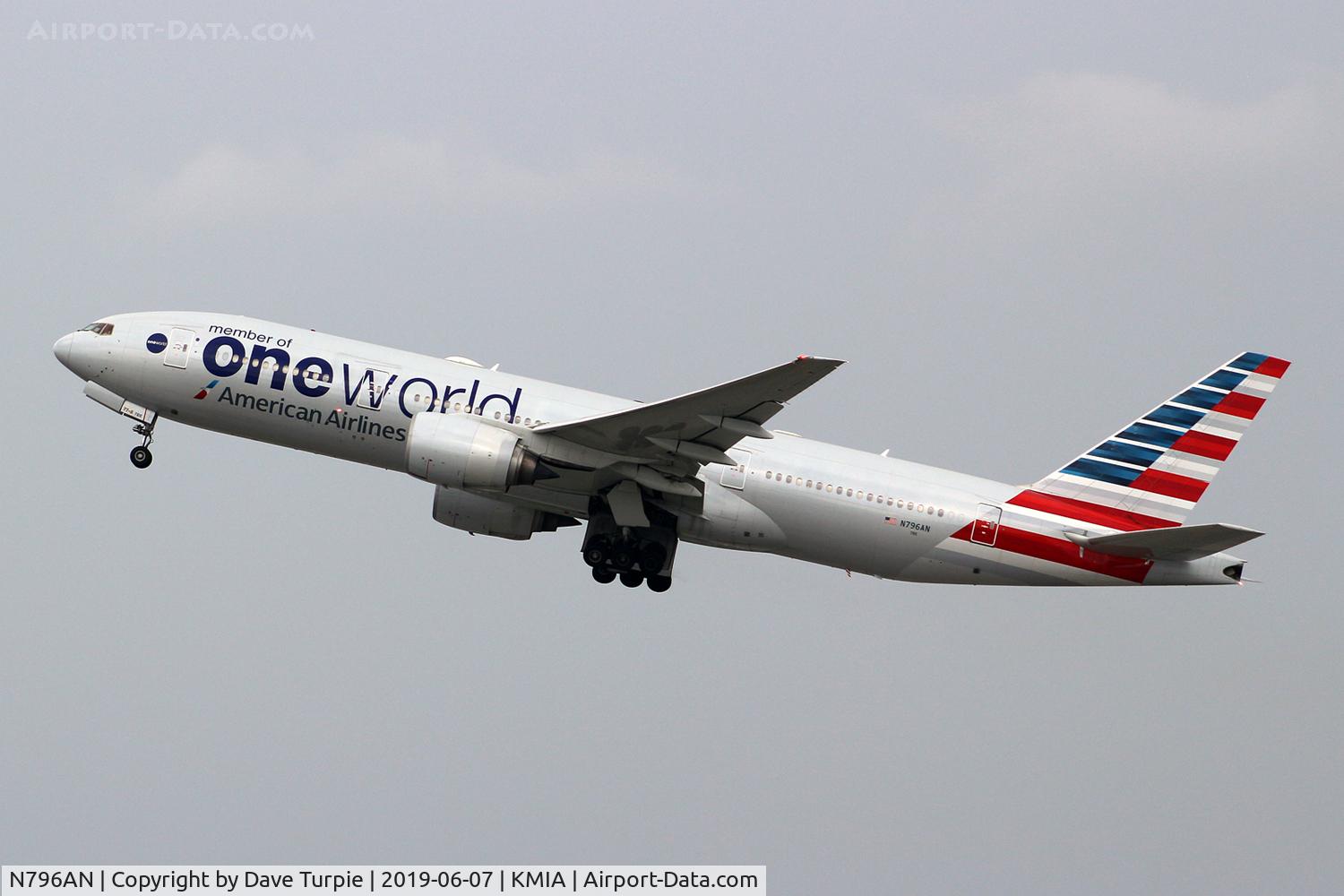 N796AN, 2000 Boeing 777-223 C/N 30796, Won World.