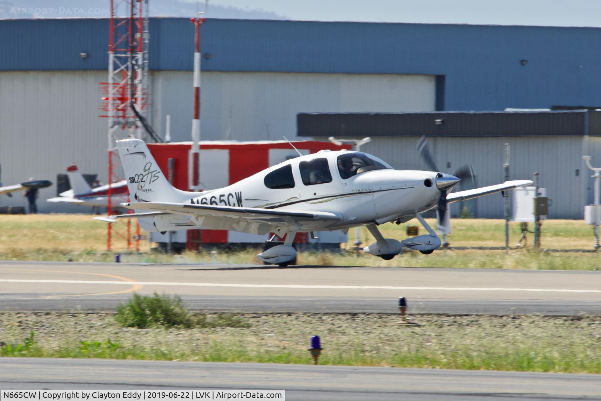 N665CW, 2006 Cirrus SR22 GTS Turbo C/N 2116, Livermore Airport California 2019.