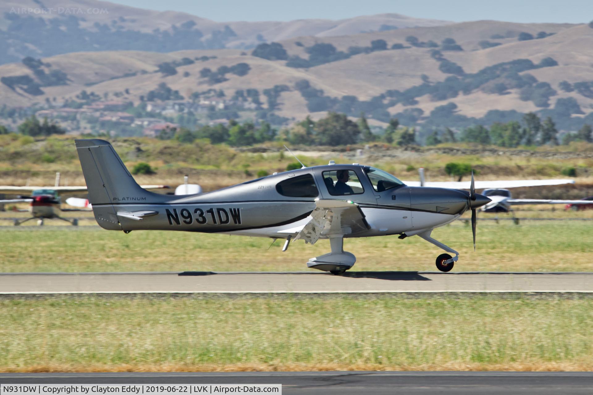 N931DW, 2017 Cirrus SR22T C/N 1488, Livermore Airport California 2019.