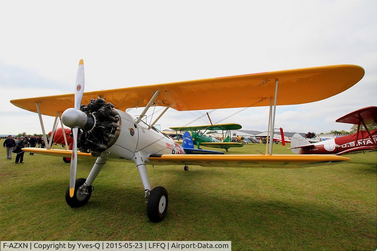F-AZXN, 1942 Boeing A75N1 (PT-17) C/N 75-3885, Boeing A75N1(PT17), Static display, La Ferté-Alais Airfield (LFFQ) Air show 2015