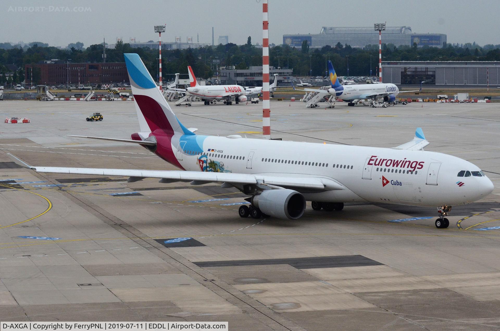 D-AXGA, 2003 Airbus A330-203 C/N 530, Eurowings A332 taxying for departure