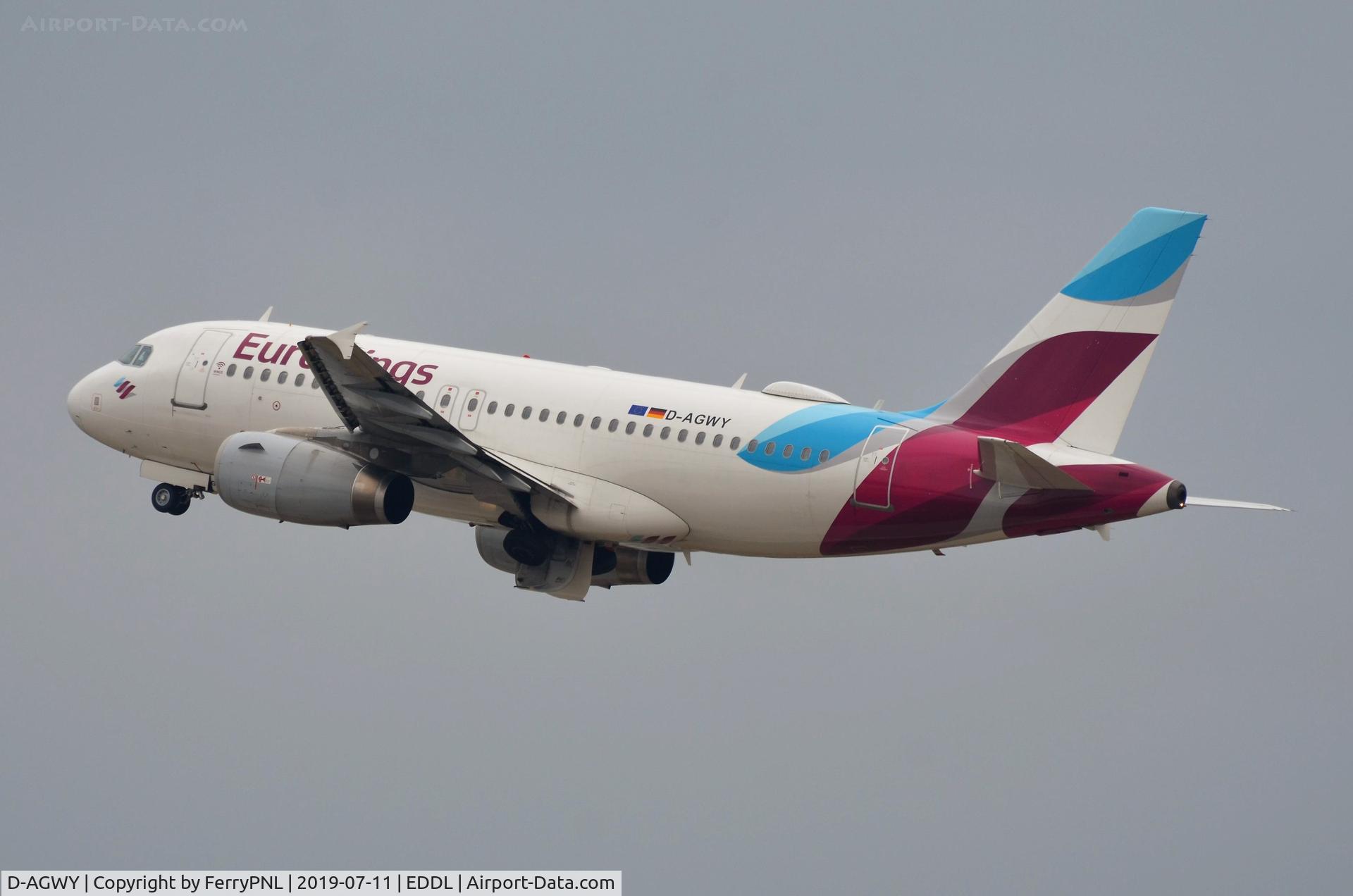 D-AGWY, 2013 Airbus A319-132 C/N 5941, Eurowings A319 taking-off.