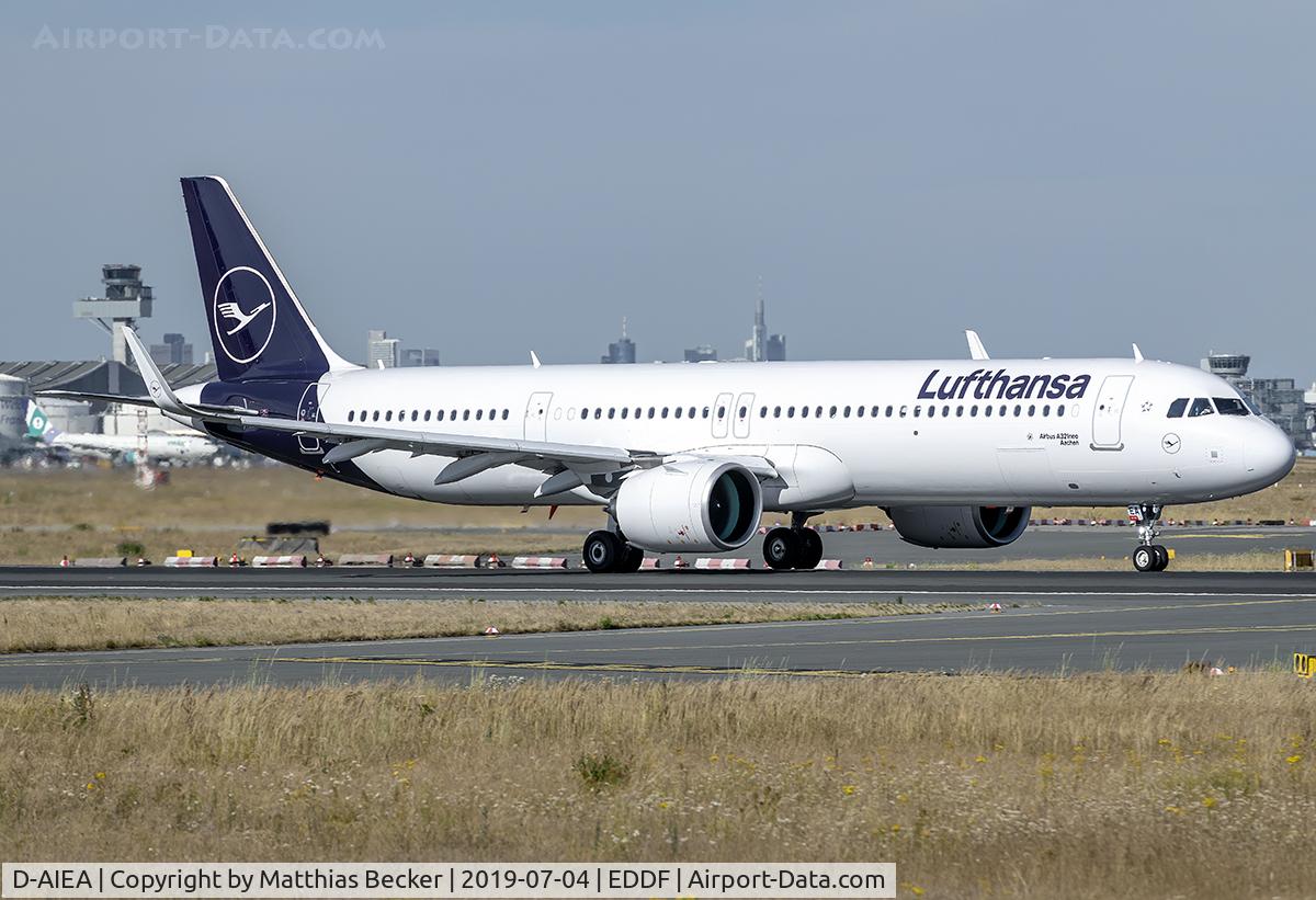 D-AIEA, 2019 Airbus A321-271NX C/N 8761, D-AIEA