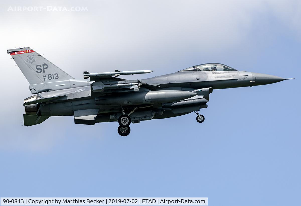 90-0813, 1990 General Dynamics F-16CG Night Falcon C/N CC-13, 90-0813