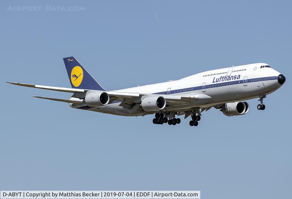 D-ABYT, 2015 Boeing 747-830 C/N 37844, D-ABYT