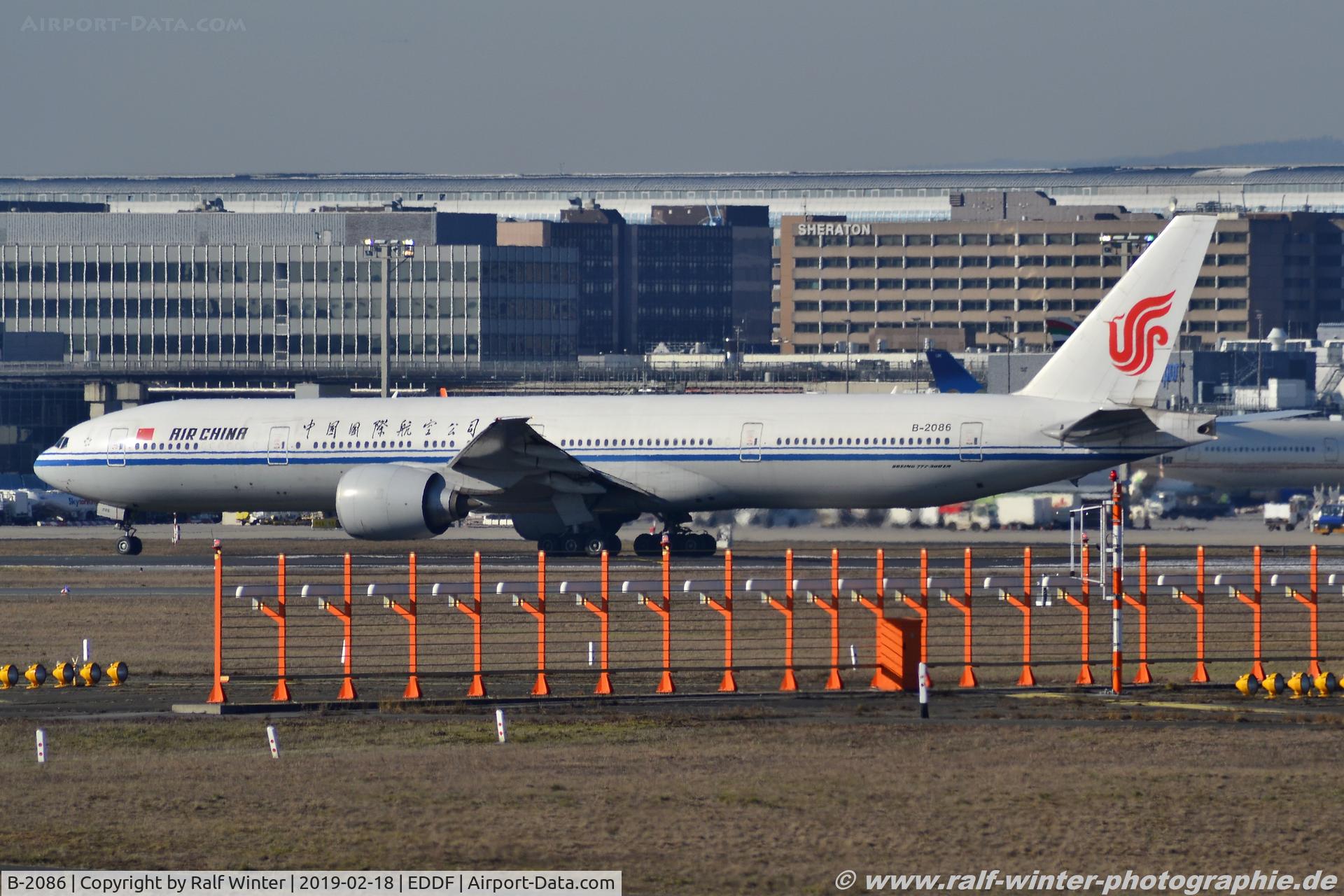 B-2086, 2011 Boeing 777-39L/ER C/N 38667, Boeing 777-39LER - CA CCA Air China - 38667 - B-2086 - 18.02.2019 - FRA