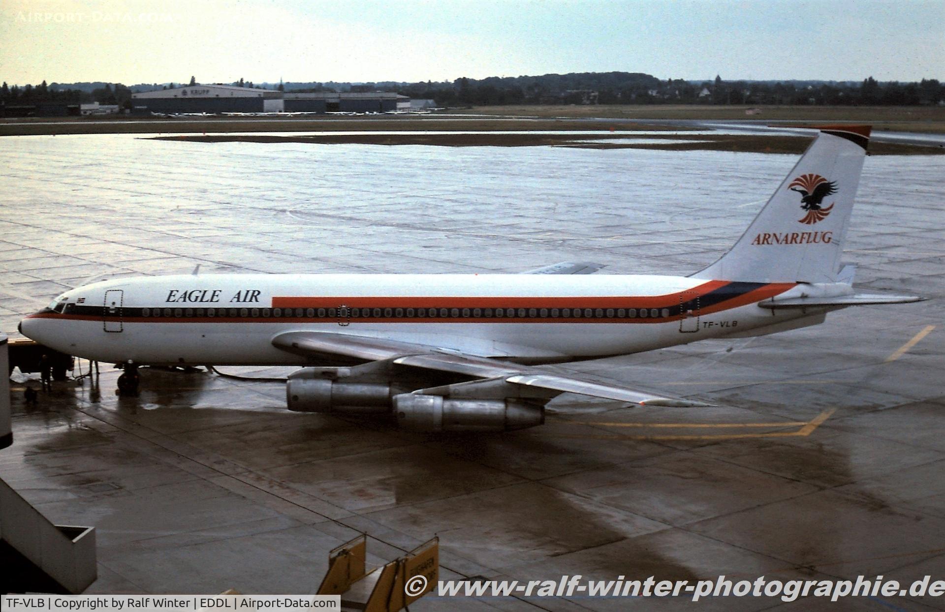 TF-VLB, 1965 Boeing 720-047B C/N 18827, Boeing 720-047B - Eagle Air-Aranarflug - 18827 - TF-VLB - 1978 - DUS