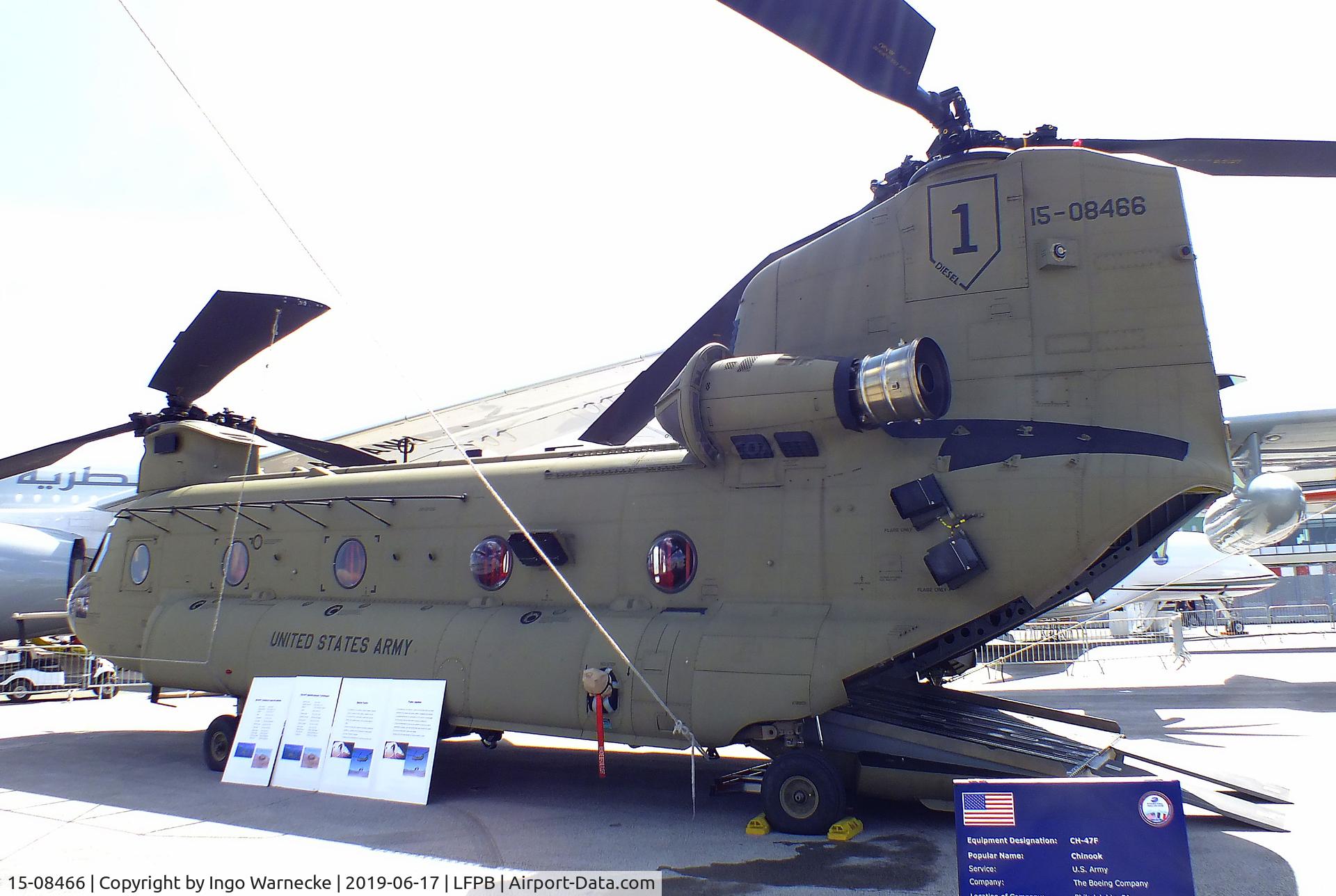 15-08466, Boeing CH-47F Chinook C/N M.8466, Boeing CH-47F Chinook of the US Army at the Aerosalon 2019, Paris