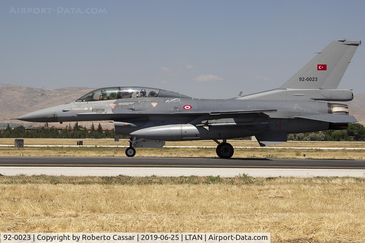 92-0023, Lockheed Martin F-16D Block 40L C/N 4S-23, Anatolian Eagle 2019