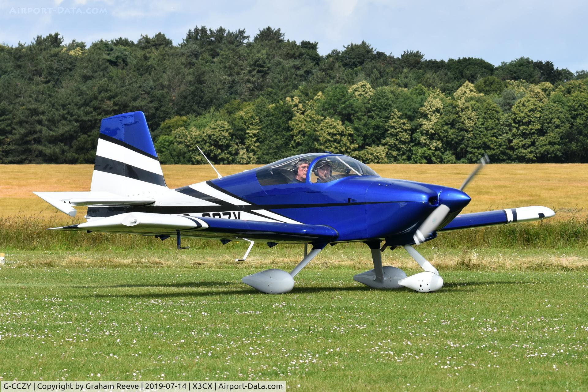 G-CCZY, 2006 Vans RV-9A C/N PFA 320-14154, Just landed at Northrepps.