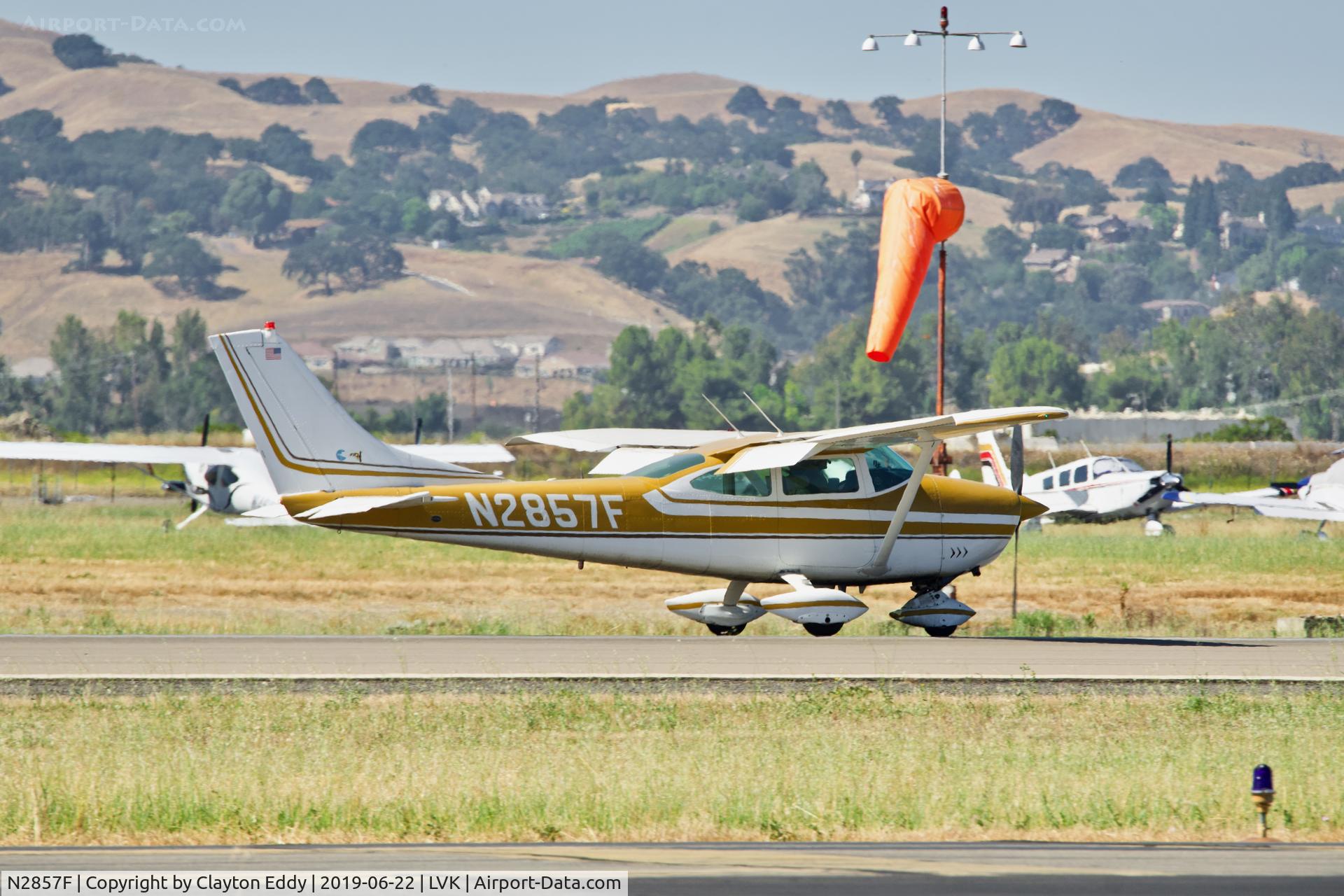 N2857F, 1966 Cessna 182J Skylane C/N 18256957, Livermore Airport California 2019.