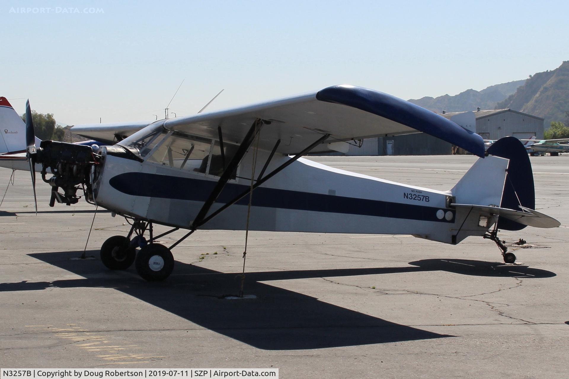 N3257B, 1954 Piper PA-18-135 Super Cub C/N 18-3275, 1954 Piper PA-18-135 SUPER CUB, Lycoming O-320 upgrade & other mods for aerial advertising banner tows, note longer wings, etc. Restricted Class.