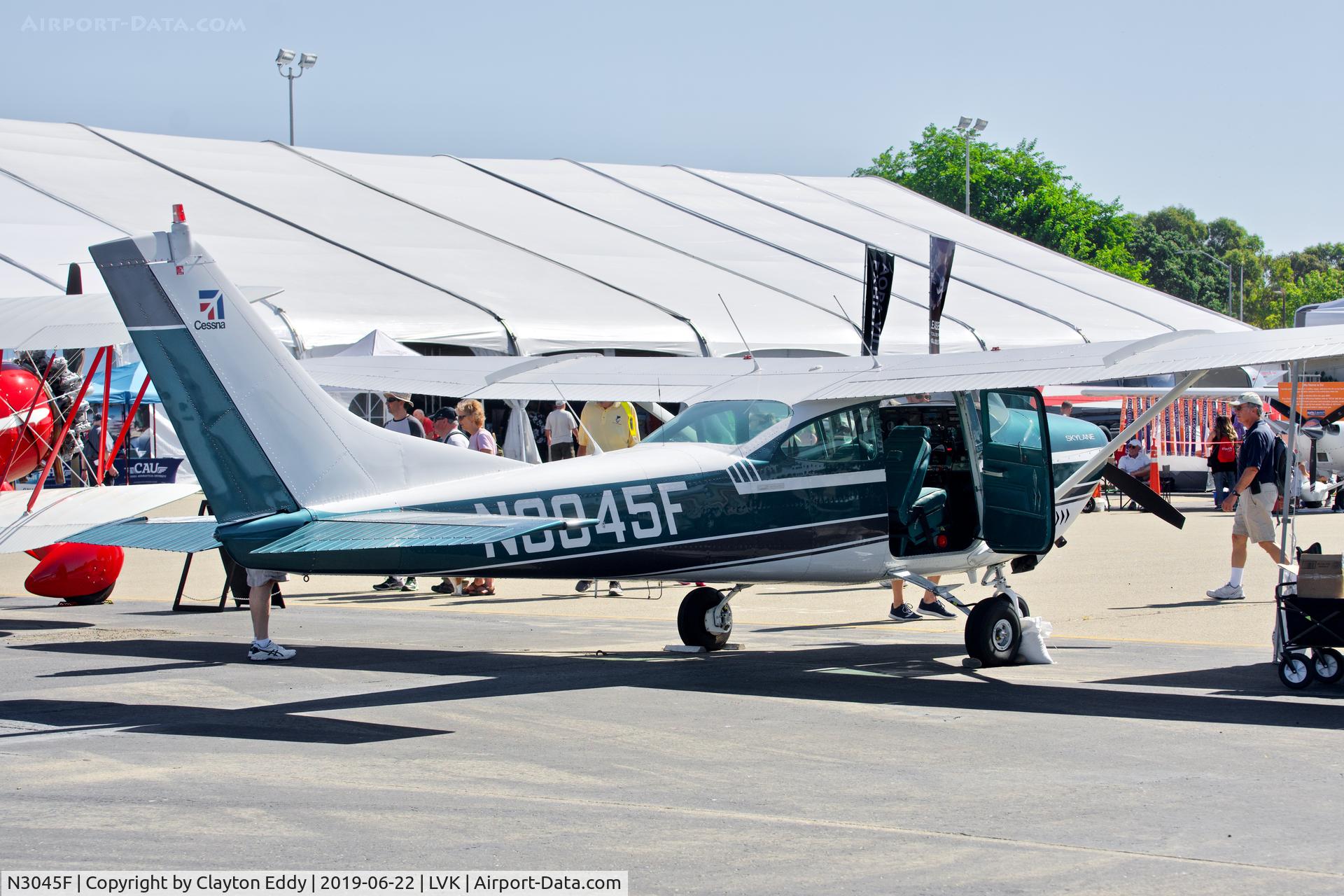 N3045F, 1966 Cessna 182J Skylane C/N 18257145, Livermore Airport California 2019.