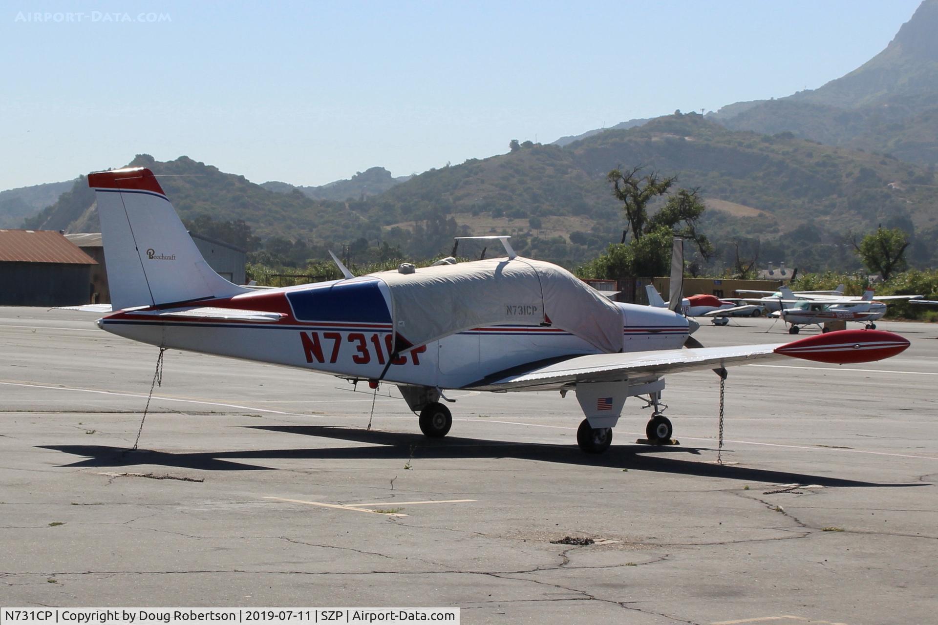 N731CP, 1960 Beech 35-33 Debonair C/N CD-192, 1960 Beech 35-33 DEBONAIR, Continental IO-470-J 225 Hp, 6 cylinder, on Transient Ramp