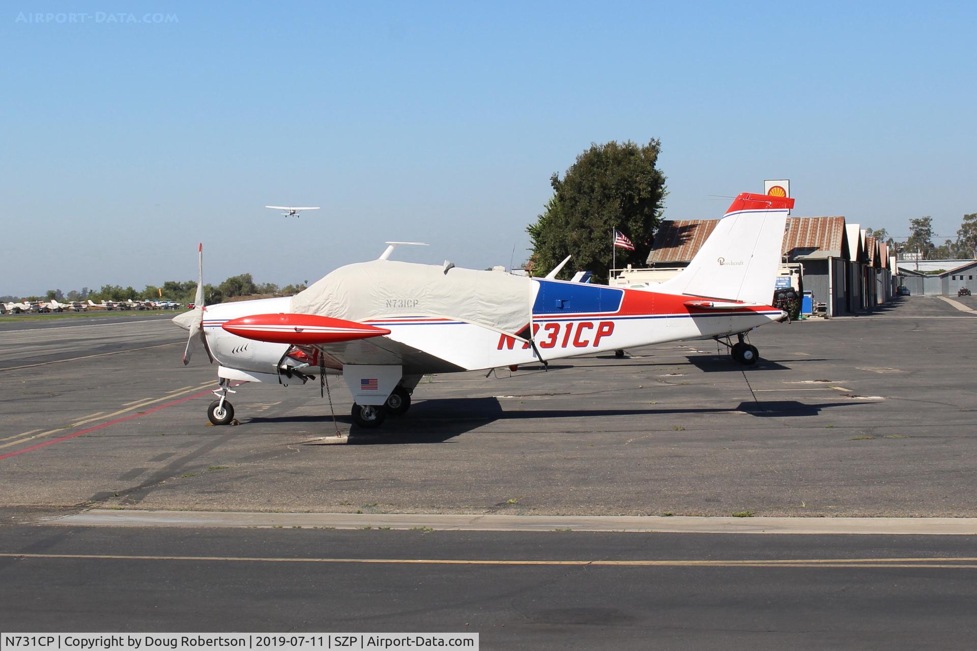 N731CP, 1960 Beech 35-33 Debonair C/N CD-192, 1960 Beech 35-33 DEBONAIR, Continental IO-470-J 225 Hp. 6 cylinder, on Transient ramp