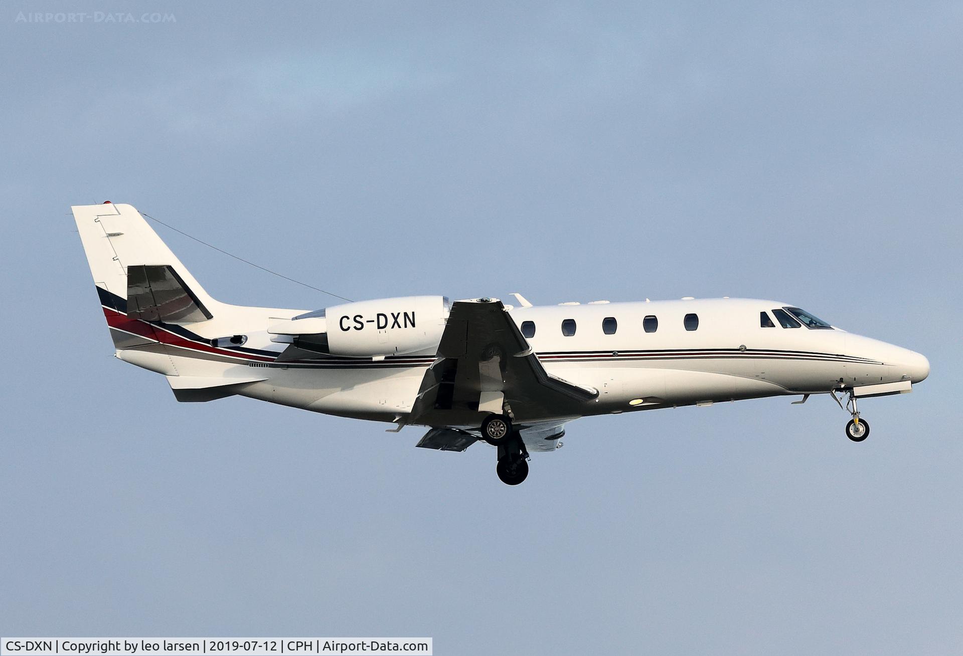 CS-DXN, 2007 Cessna 560XL Citation XLS C/N 560-5685, Copenhagen 12.7.2019 L/D R-22L