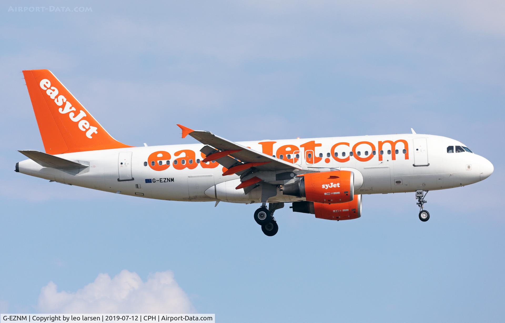 G-EZNM, 2005 Airbus A319-111 C/N 2402, Copenhagen 12.7.2019 L/D R-22L