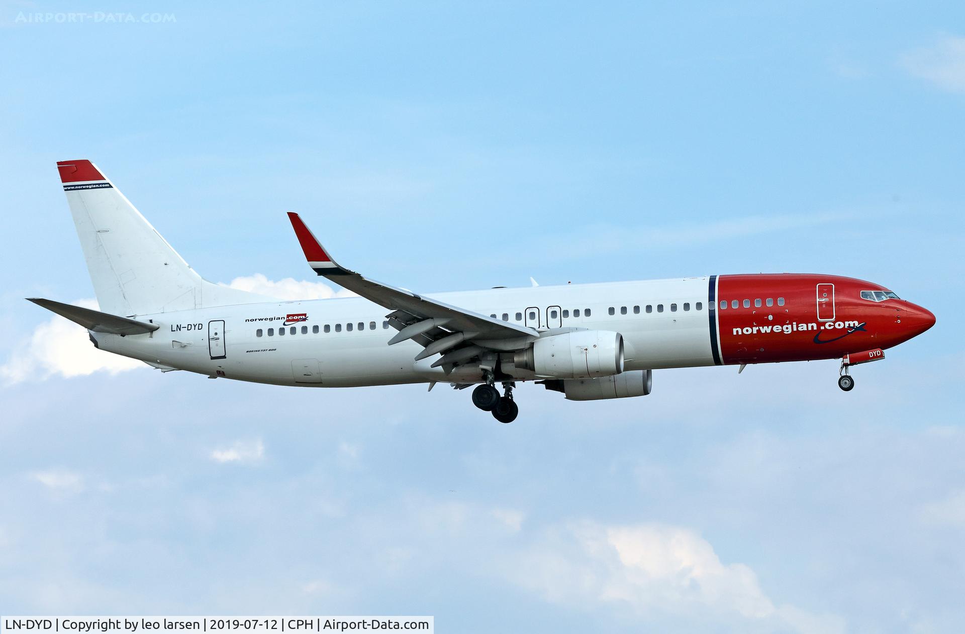 LN-DYD, 2010 Boeing 737-8JP C/N 39002, Copenhagen 12.7.2019 now with White tail.