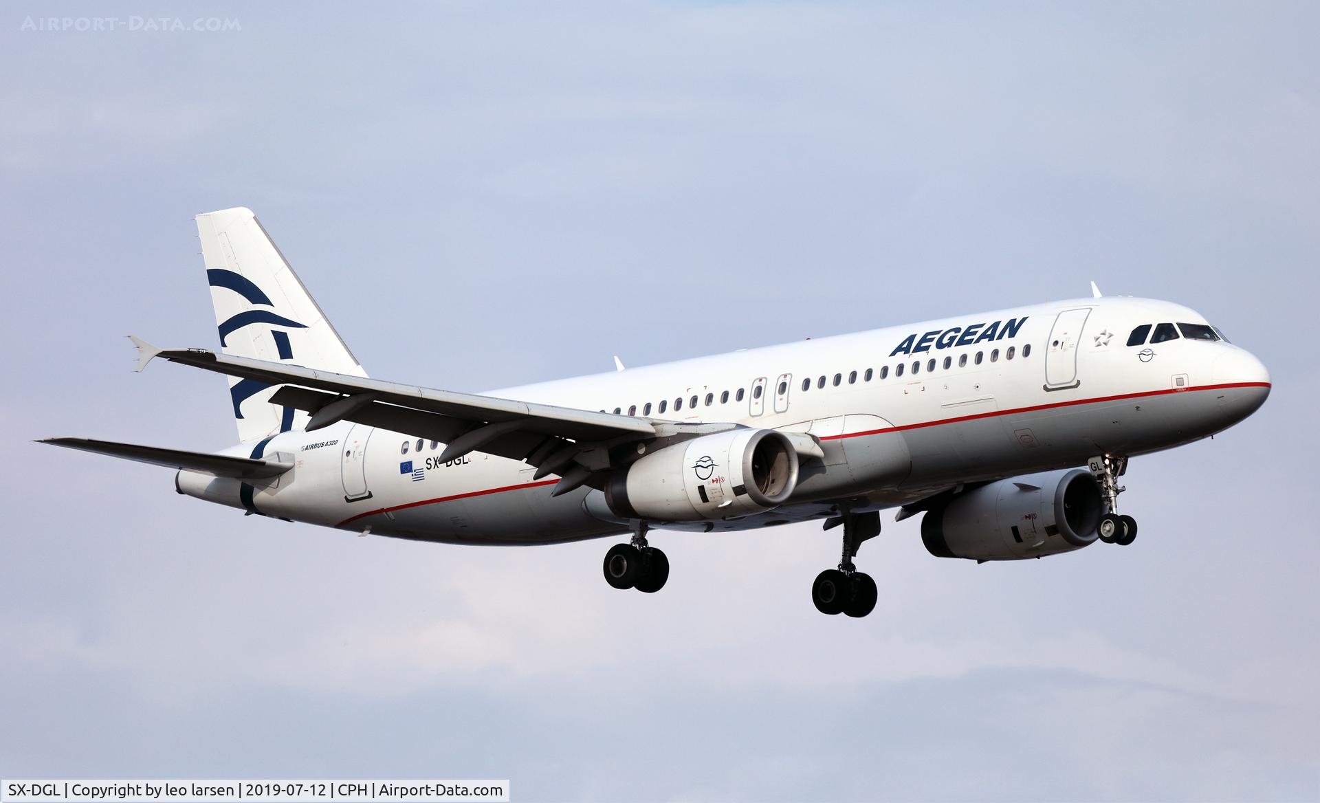 SX-DGL, 2009 Airbus A320-232 C/N 3812, Copenhagen 12.7.2019 L/D R-22L