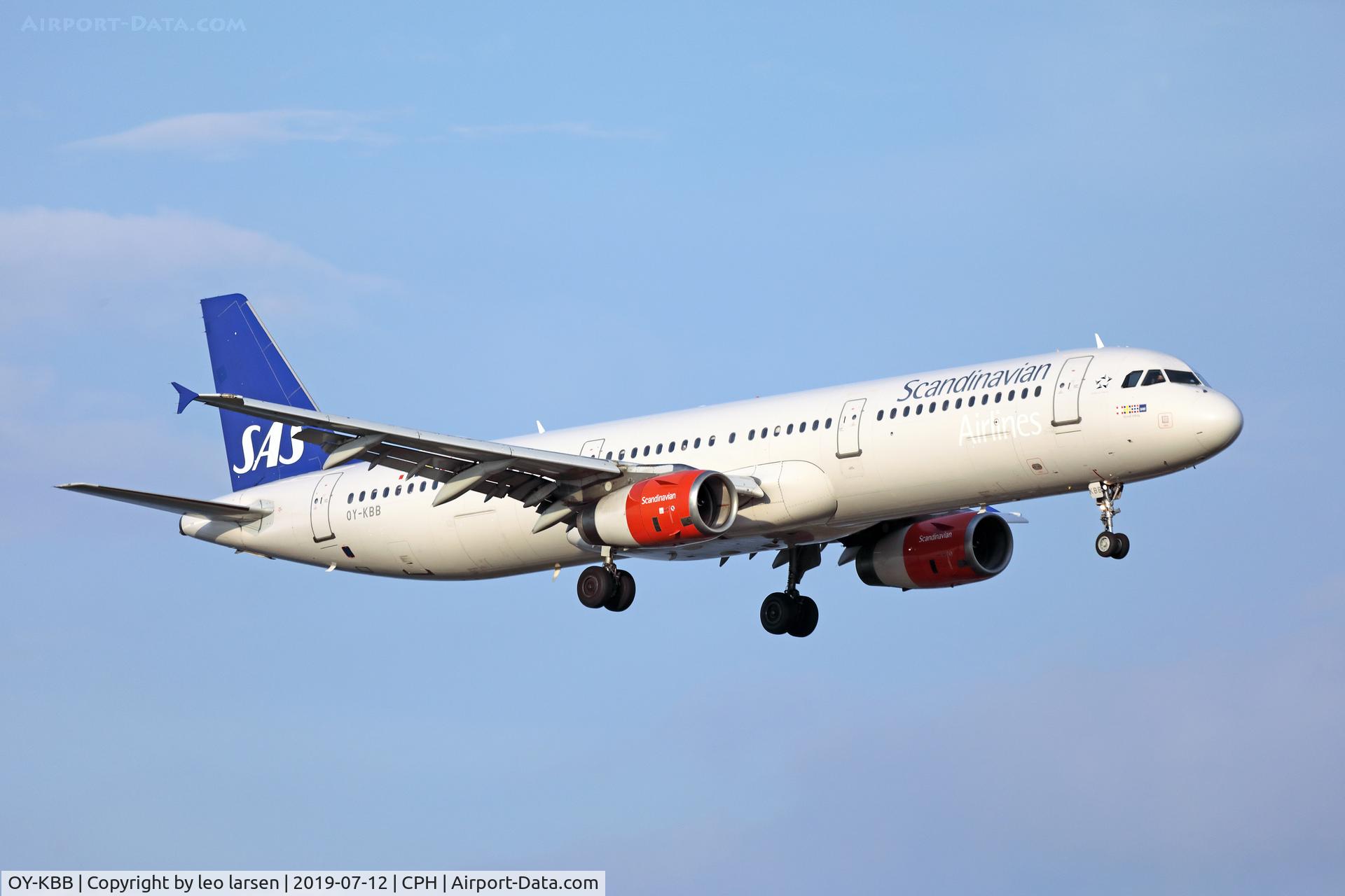 OY-KBB, 2001 Airbus A321-232 C/N 1642, Copenhagen 12.7.2019 L/D R-22L
