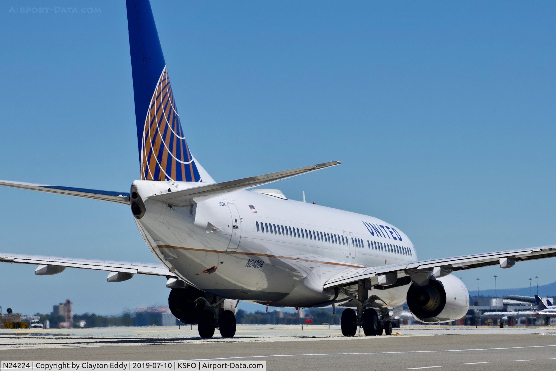 N24224, 1998 Boeing 737-824 C/N 28933, SFO 2019.