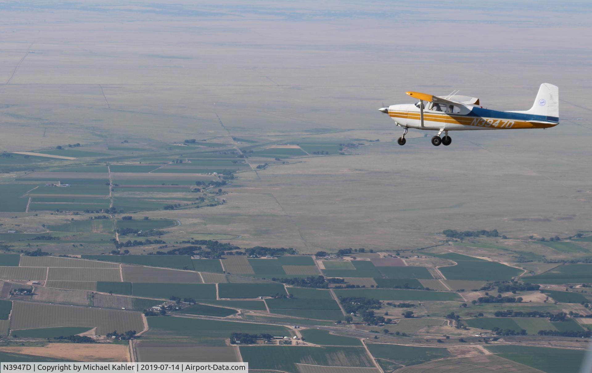 N3947D, 1957 Cessna 182A Skylane C/N 34647, Enroute to KLHX