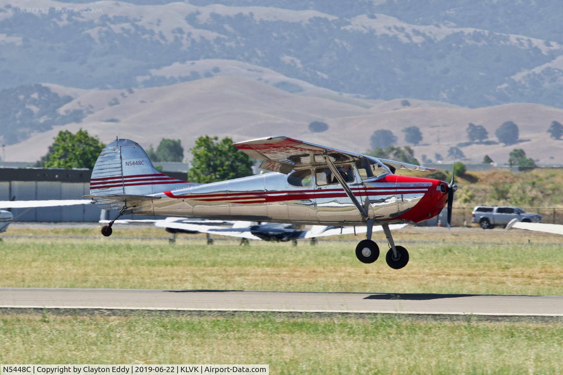 N5448C, 1950 Cessna 170A C/N 19482, Livermore Airport California 2019.