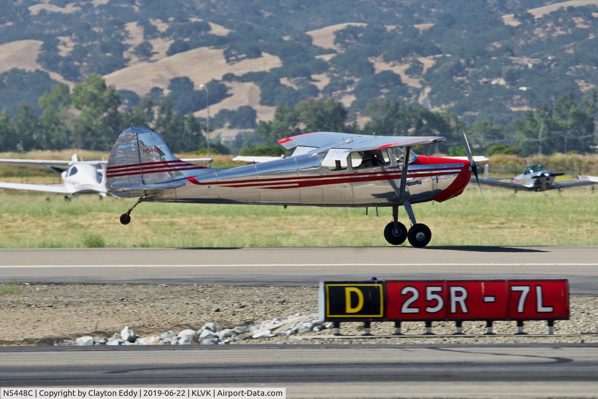 N5448C, 1950 Cessna 170A C/N 19482, Livermore Airport California 2019.