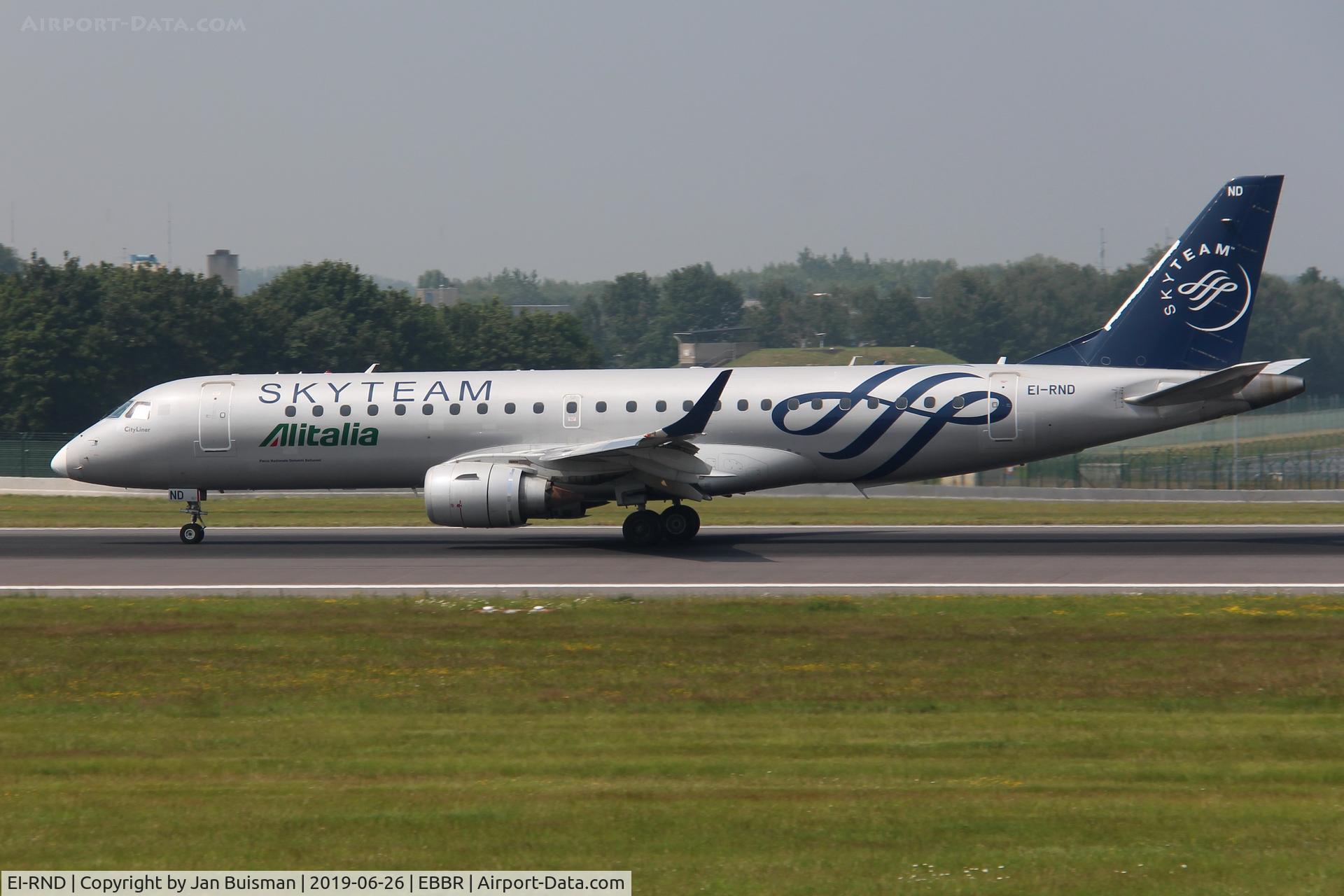 EI-RND, 2012 Embraer 190LR (ERJ-190-100LR) C/N 19000512, Alitalia Cityliner