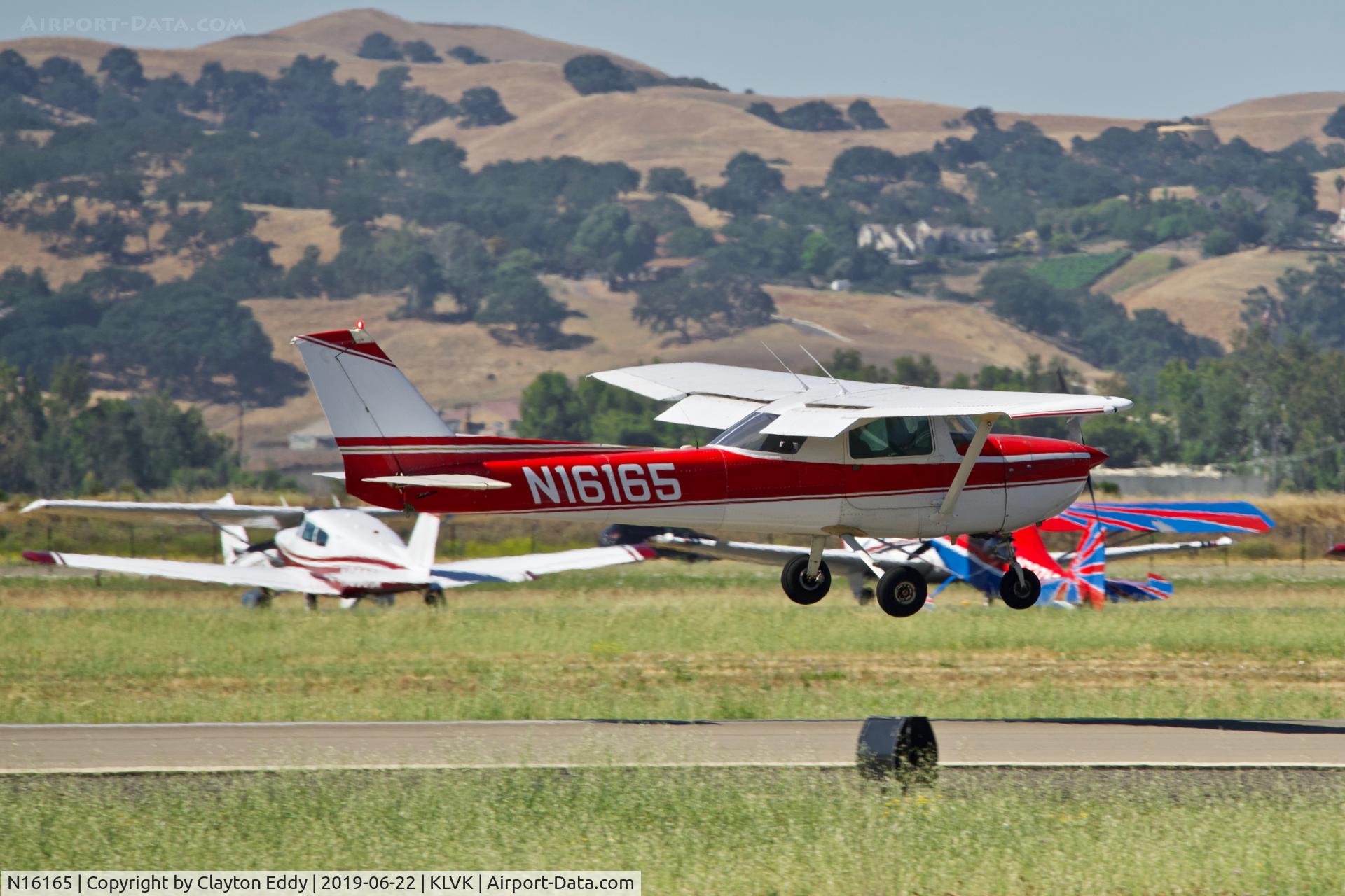 N16165, 1972 Cessna 150L C/N 15073514, Livermore Airport California 2019.