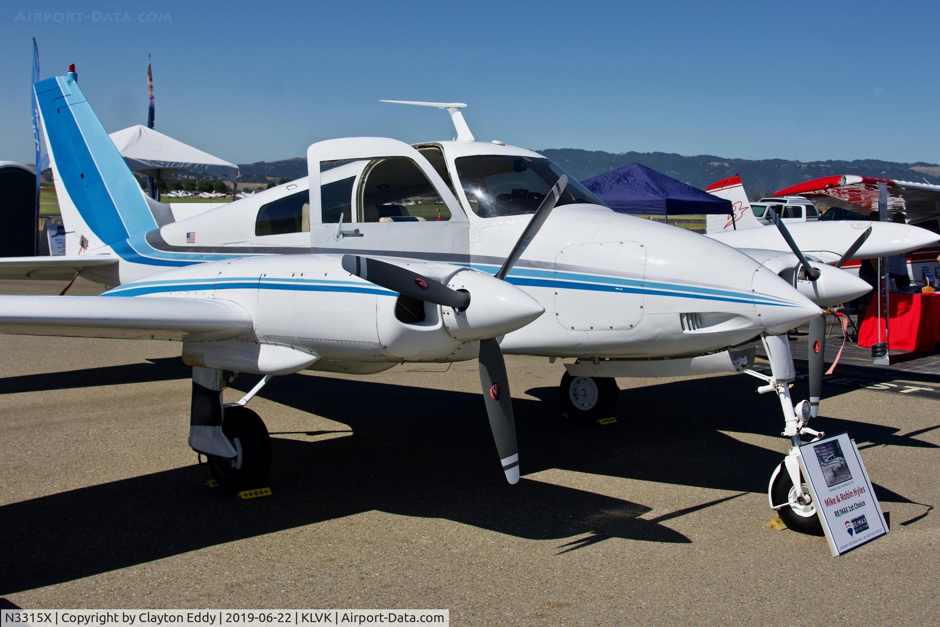 N3315X, 1967 Cessna 310L C/N 310L0165, Livermore Airport Calfiroinia 2019.