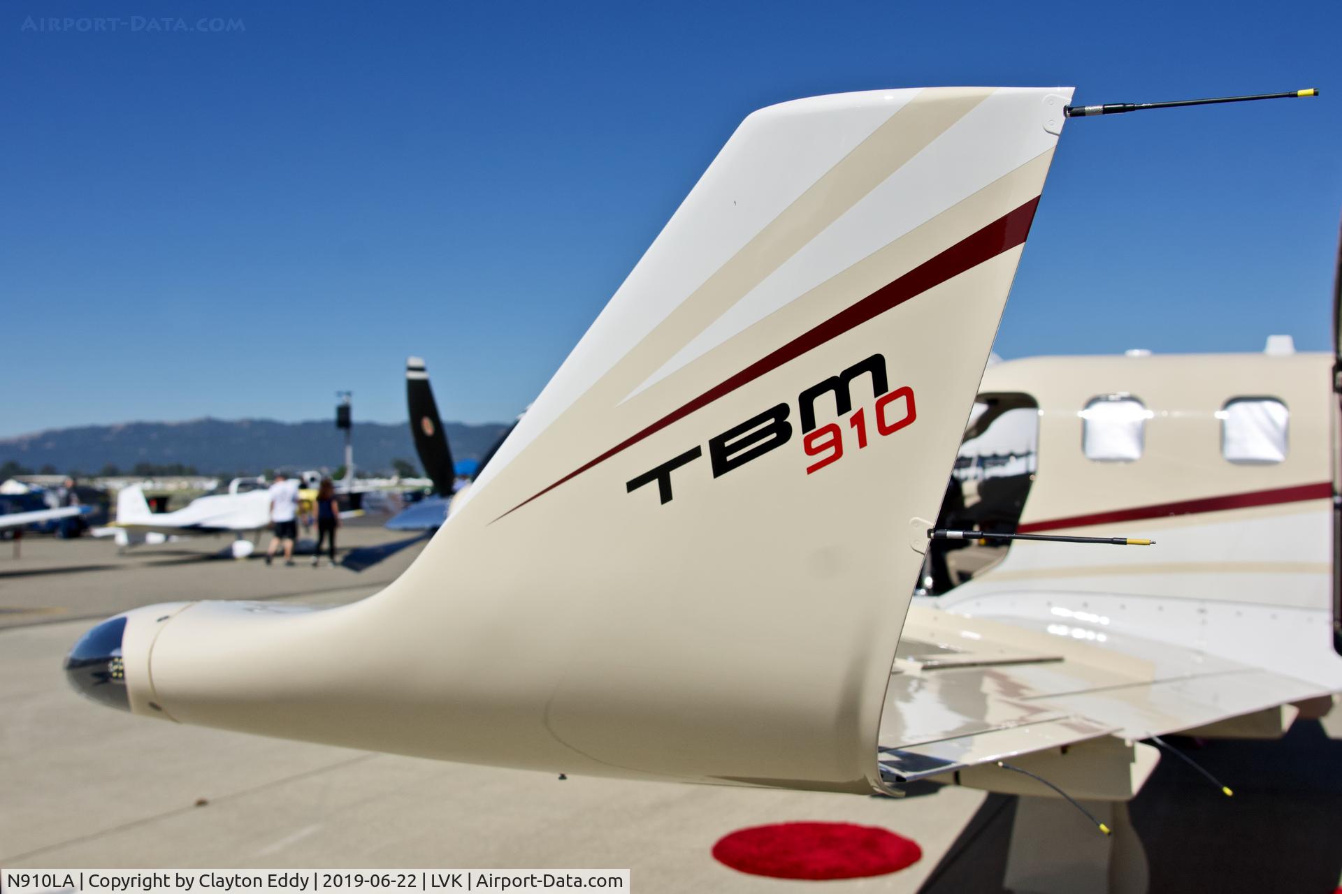 N910LA, 2019 Daher-Socata TBM-700 C/N 1277, Livermore Airport California 2019.