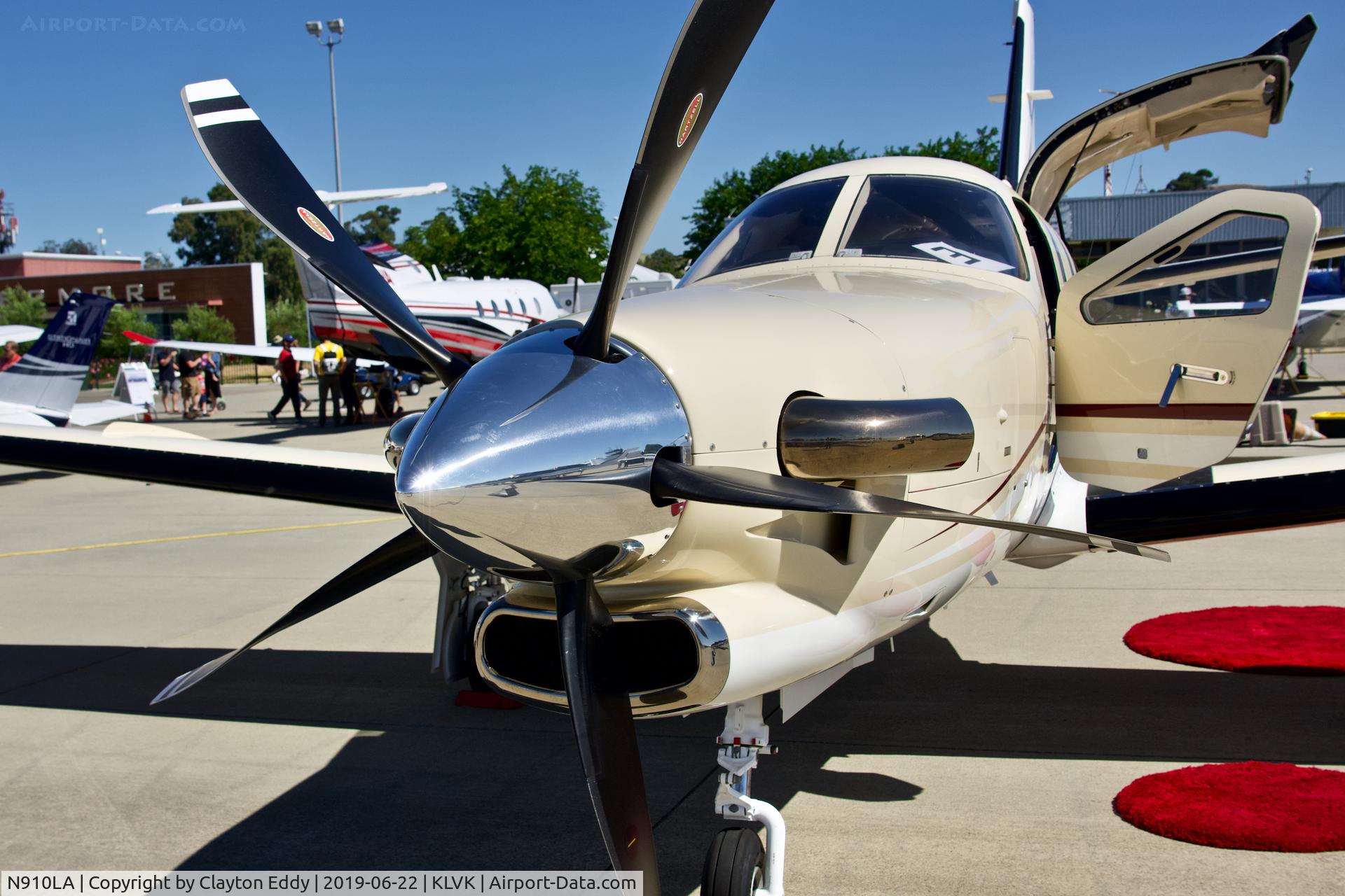 N910LA, 2019 Daher-Socata TBM-700 C/N 1277, Livermore Airport California 2019.