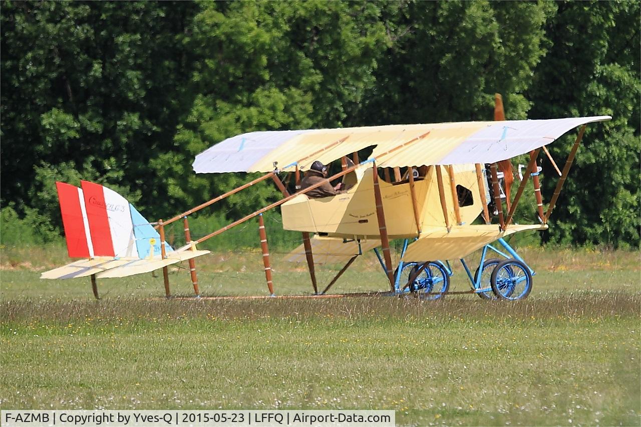 F-AZMB, Caudron G.3 C/N SA-33, Caudron G.3, Taxiing, La Ferté-Alais airfield (LFFQ) Airshow 2015