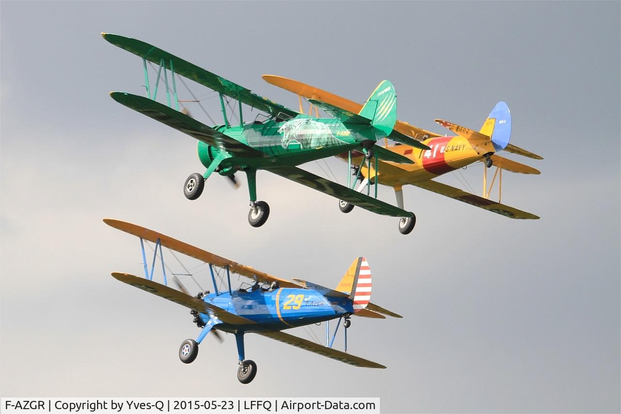 F-AZGR, Boeing N2S-3 Kaydet (B75N1) C/N 75-2650, Boeing N2S-3 Kaydet (B75N1), On display, La Ferté-Alais airfield (LFFQ) Airshow 2015